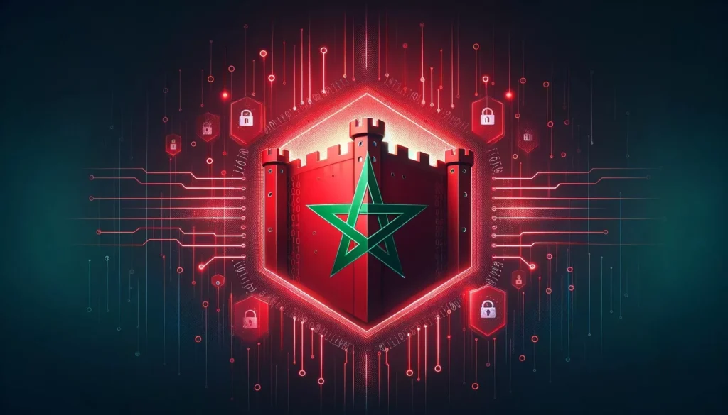 Illustration de cybersécurité appliquée à la transformation numérique au Maroc
