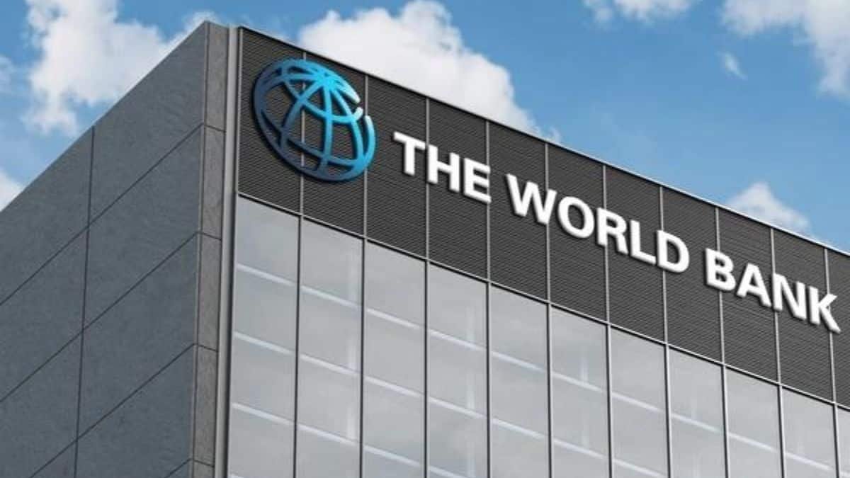 Façade de la Banque mondiale.