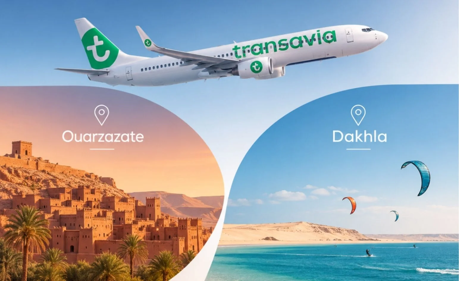 Ouarzazate et Dakhla renforcent leurs liaisons directes avec Paris