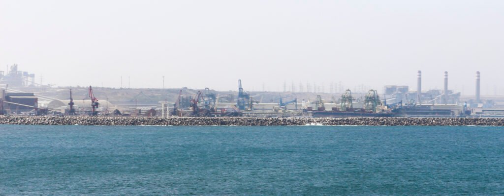 Vue du port industriel de Jorf Lasfar, au Maroc