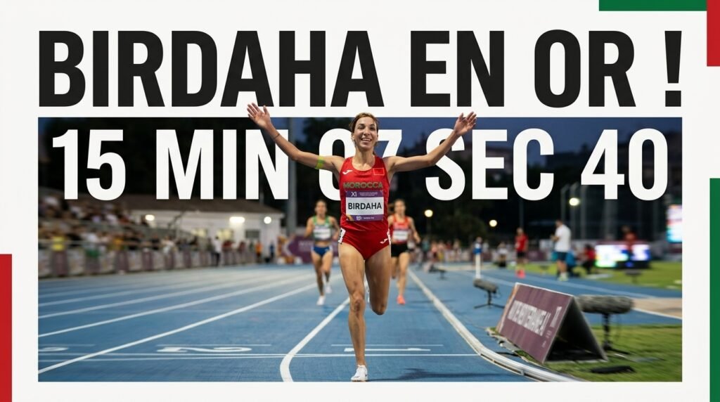 Jeux méditerranéens : Fatima Ezzahra Birdaha décroche l’or sur 5.000 m