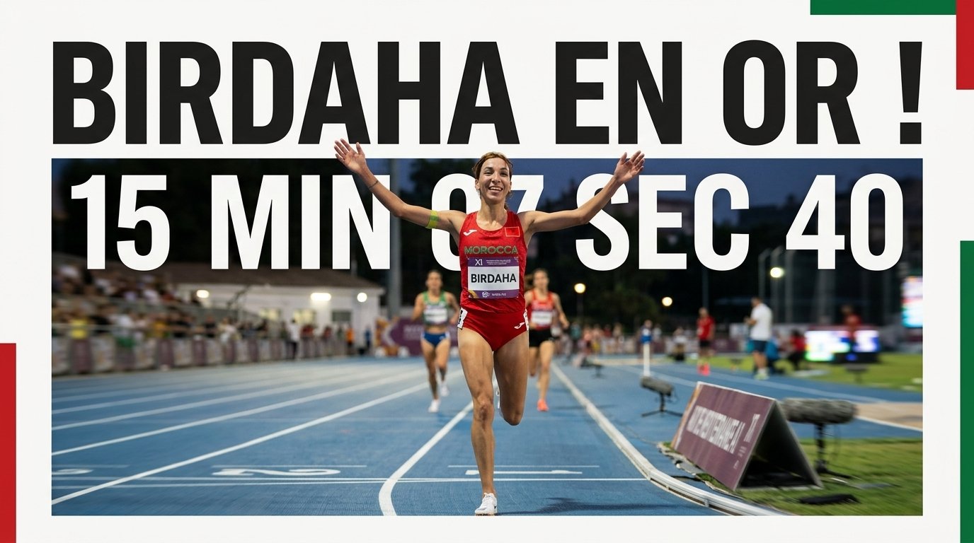 Jeux méditerranéens : Fatima Ezzahra Birdaha décroche l’or sur 5.000 m