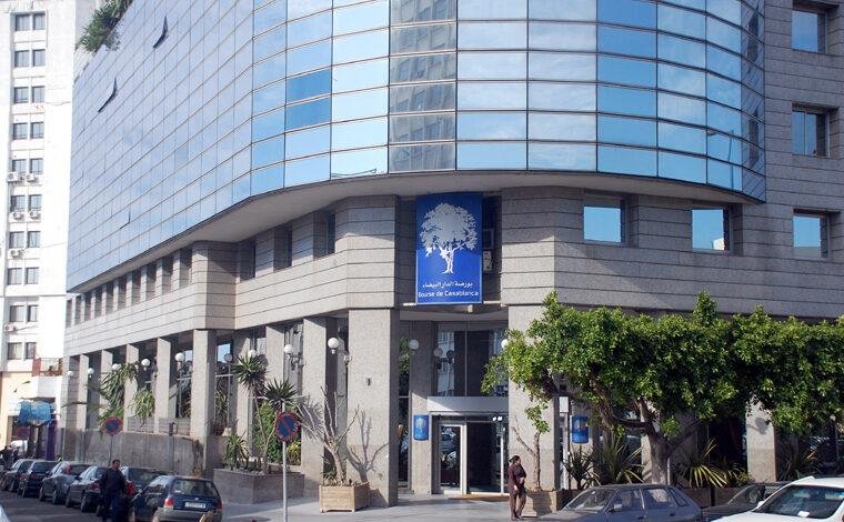 Façade du bâtiment de la Bourse de Casablanca.