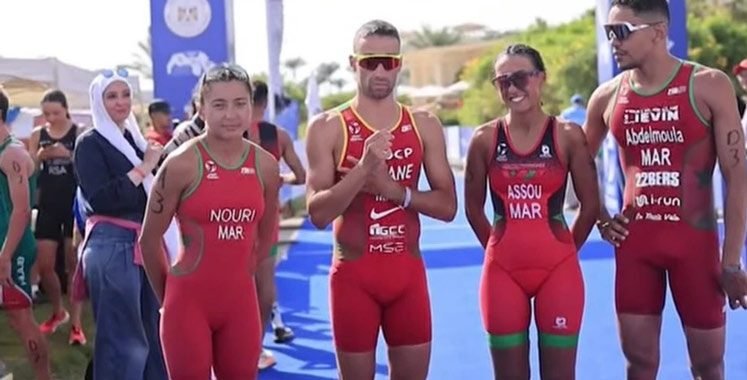 Championnat arabe de triathlon à Hurghada: L’équipe marocaine remporte l’or en relais mixte
